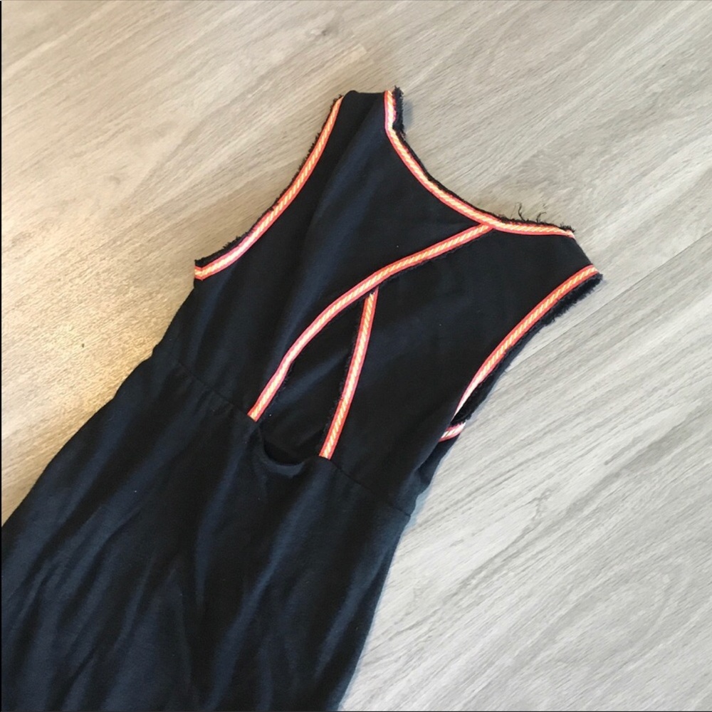 Black free people beach maxi dress with sexy slit - Picture 5 of 5
